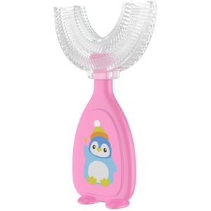 Kinderen U-vorm Tandenborstel Zachte Siliconen Training Tanden Reinigen Hele Mond Teethbrushes Voor 2-12 Jaar Kinderen