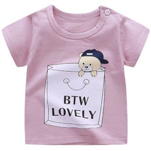 Pasgeboren Jongen Meisje Zomer Katoenen Sets Baby Unisex Cartoon Print T-shirt Blouse Jongens Meisjes Korte Mouwen Trui Casual Tee Shirts