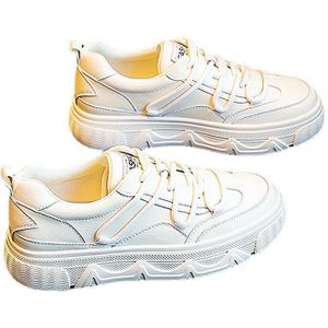 Witte Schoenen Vrouwen Schoenen Lente Zachte Zool Zachte Ondergrond Enkele Schoenen Sport Stijl Ondiepe Mond Casual Schoenen