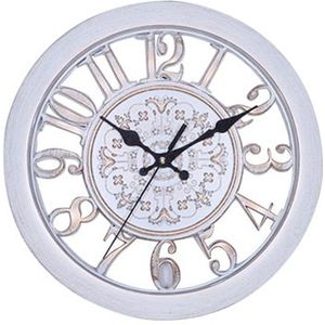 Wandklok Saat Klok Klok De Pared Muur Saati Vintage Digitale Wandklokken Klok De Muur Muur Horloge Horloge Muur quartz (Wit)