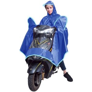 Waterpoof Brede Hoed Rand Pvc Veilig Rijden Motorfiets Accessoires Rain Cape Poncho Met Reflecterende Strip Universele
