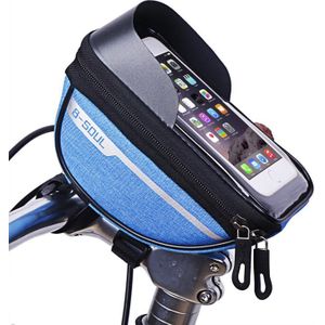 B-SOUL Bike Zakken Fietstas Fietsen Hoofd Stuur Cell Mobiele Telefoon Bag Case Houder Screen Telefoon Mount Tassen Fiets Accessoires