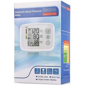 Smart Arm Bloeddrukmeter Digitale Draagbare Hart Bloeddrukmeter Voor Meten Automatische Bloeddrukmeter Tonometer