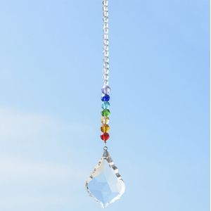 Shiny Handgrepen Crystal Opknoping Prisma Bal Chakra Kralen Strand Rainbow Suncatcher Kroonluchter Chrismas Decoratie