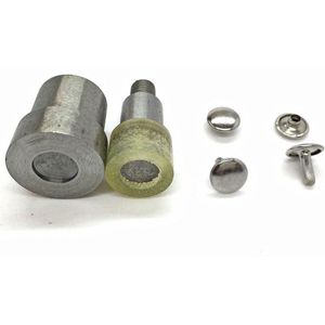 6Mm-15Mm Double Cap Klinknagels Setting Tool Sterven Set Groene Hand Persmachine Klinknagel Leathercraft