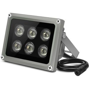 Array Ir Illuminator Infrarood Lamp 6Pcs Array Led Ir Outdoor IP65 Waterdicht Nachtzicht Voor Cctv Camera 90-60-45degree