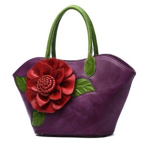 Vrouwen 3D Bloemen Schoudertas Reliëf Mooie Nationale Stijl Handtas Mode Meisje Messenger Bags Jurk Vintage Vintage Tas