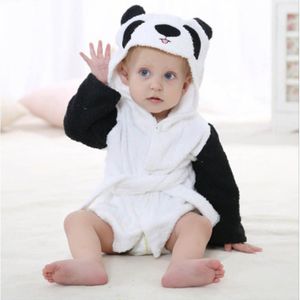 Baby Badjas Kinderen Kids Pyjama Panda Badjas Baby Homewear Jongens Meisjes Hooded Gewaad Strandlaken
