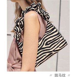 Vintage Streep Vrouwelijke Kleine Clutch Purse Schoudertas Dames Onderarm Zakken Eenvoudige Zebra Patroon Vrouwen Handtassen