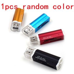 4 Kleuren Geheugenkaartlezer Usb 2.0 Multifunctionele Adapter Voor Micro Sd Sdhc Tf M2 Mmc Ms pro Duo