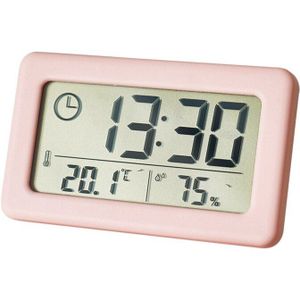Digitale Wekker Thermometer Hygrometer Meter Elektronische Vochtigheid Monitor Klok Voor Thuis Slaapkamer Kinderen Kamer Decoratie