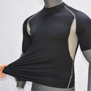 Black Body Suit Ademend Surf Upf 50 Rash Guard Shirt Korte Mouwen Surfen Duikpakken Voor Man Zwemmen rashguard