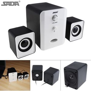 Draagbare 3W Mini Combinatie Mega Bass Subwoofer Kolom Computer Luidspreker Met 3.5 Mm Audio Plug Voor Desktop Dvd tv Pc