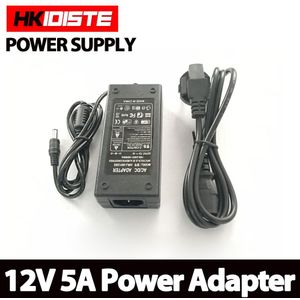 Laagste Prijs Ac Converter Adapter Voor Dc 12V 5A 60W Led Voeding Lader Voor 5050/3528 Smd led Light Of Lcd Monitor Cctv