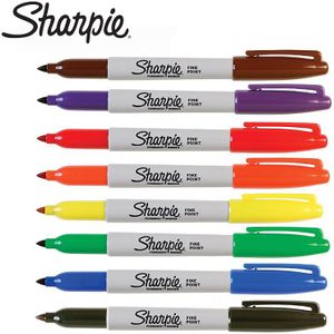 8 Stks/partij Originele Sanford Sharpie Milieuvriendelijke Fijne Punt Permanente Art Marker Pennen 8 Kleuren Set Verf Marker