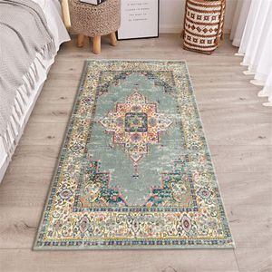 Keuken Mat Retro Perzische Stijl Nachtkastje Mat Vintage Bloemen Tapijt Etnische Bohemen Wasbaar Tapijt Voor Floor Badkamer Deurmat