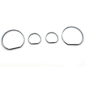 Chrome Styling Dashboard Gauge Ring Set Voor Bmw E46 3 Serie 1999-2006