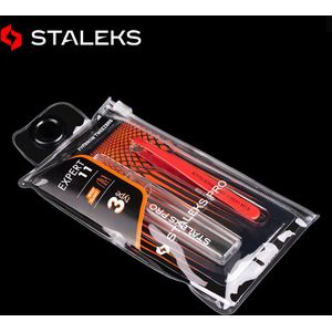1Pc Staleks Rode Rvs TE-11-3 Professionele Slant Tip Wenkbrauw Pincet Ontharing Make-Up Tool