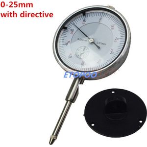 Precision Dial Indicator 0-3 Mm 0-5 Mm 0-10 Mm 0-25 Mm 0-30 Mm 0.01 Mm Met Lug Dial Gauge Micrometer Remklauw Tafel Met Richtlijn