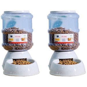 2 Stuks/set Huisdier Drinkbak Kat Automatische Feeder Voerbak Voor Hond Water Fontein Automatische Drinkers