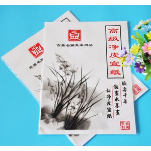 35 sheet/pack Chinese Witte Rijst Papier Voor Schilderen Chinese Schilderen Kalligrafie Dunne Doorschijnende Papier Practise Rijstpapier