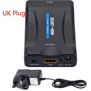 1080P Scart Naar Hdmi Converter Video Audio Upscale Converter Signaal Hdmi Naar Scart Adapter Hd Ontvanger Tv Dvd Box audio Converter