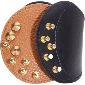 D &amp; D Mode Vrouwen Punk Armband Brede Lederen Handgemaakte Gevlochten Wrap Bangle Armband Bruin Zwart Kleur Mode-sieraden Armbanden