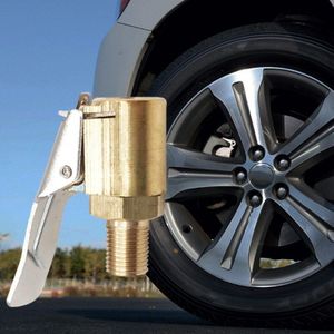 Auto Auto Messing 8Mm Tyre Wheel Tire Air Chuck Inflator Pomp Valve Clip Clamp Connector Adapter Auto Accessoires Voor compressor