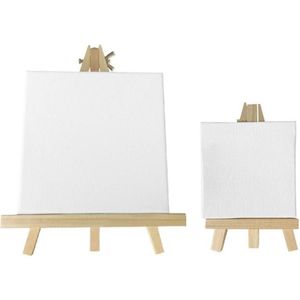 2Pcs Praktische Eenvoudig Schilderen Canvas Schilderij Accessoires Mini Frame Schildersezel Set Tekening Stand Voor Kunstenaars Tekening Thuis