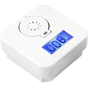 Ams-Co Koolmonoxide Rookmelder Alarm Vergiftiging Gas Waarschuwing Sensor Beveiliging Vergiftiging Alarm Lcd Optische Detectoren