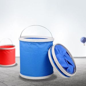 Verdikking Draagbare Vouwen Emmer Auto Opslag Emmer Cleaning Tools Voor Toyota Camry Corolla RAV4 Yaris Highlander/Land Cruise