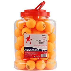Huieson 60Pcs/Barrel Professionele 3 Star Tafeltennis Bal D40 + Mm 2.8G Abs Nieuw Materiaal Plastic ping Pong Bal Voor Club Training