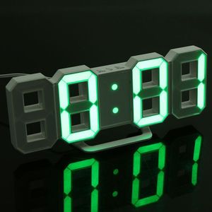 Digitale Elektronische Desktop Klok Led Klok 12/24 Uur Display Wekker En Snooze 8888 Display Blauw Groen Rood Wit