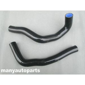 NIEUW VOOR Toyota Supra JZA80 VVTI 2JZ-GTE silicone radiator Turbo slang Zwart