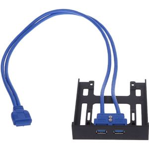 20Pin 2 Port USB 3.0 Voorpaneel Kabel Adapter USB3.0 Hub Plastic Expansie Beugel voor PC Desktop 3.5 &#39;&#39;Floppy bay