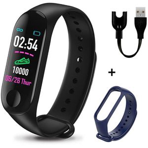 M3 Smart Armband Hartslag Bloeddruk Gezondheid Waterdicht Smart Horloge Bluetooth Horloge Polsband Fitness Tracker Sturen Riem