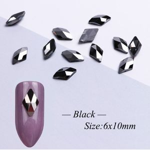 10Pcs Ruit Nail Strass Kristallen Plaksteen Glas Stenen Manicure Nail Art Decoratie Charmes Gem Sieraden Accessoires JI717