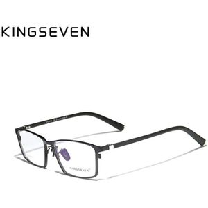 Kingseven Pure Titanium Brilmontuur Mannen Vierkante Recept Brillen Eyewear Vintage Bijziendheid Optische Lenzen Voor Mannen Vrouwen