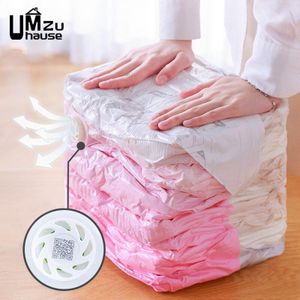 Grote Lucht Vacuüm Zakken Kleding Quilt Compressie Sealing Pouch Dekbedden Jas Kussen Opslag Pocket Opvouwbaar Thuis Garderobe Organizer