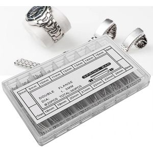 361 Pcs 8-25 Mm Semi-Stalen Horloge Lente Bar Horloge Band Strap 8-25 Mm Lente bar Link Connector Pins Accessoire Kit