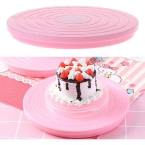 Cake Draaitafel Plastic Anti-Slip Stand Houder Draaien Platform Grootte Schaal Display
