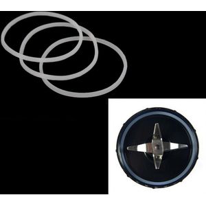 3Pcs Juicer Seal Ringen Vervanging Pakkingen Rubber Sealing Ring Voor Magic Bullet Platte/Cross Blade Keuken Mixer blender Onderdelen