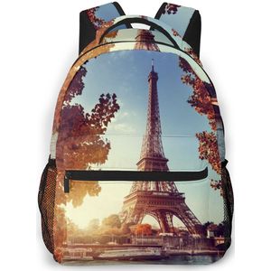 Women Backpack with Multiple Using Women Backpacks Seine In Paris With The Eiffel Tower Female School Bag Girls Travel Bag