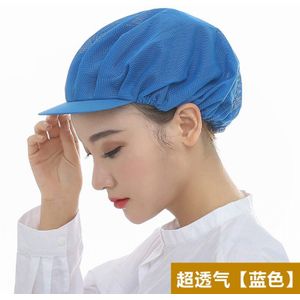 6 kleuren Unisex Elastische Mesh Caps Fabriek Werknemers Werkkleding Hoeden Mannen Vrouwen Ademend Magazijn Voedsel Werkplaats Slijtage Caps
