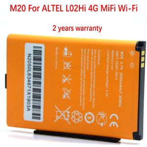 Originele 2050Mah M20 Batterij Voor Altel L02Hi 4G Mifi Wifi Lte Wifi Router Hotspot Modem Batterij
