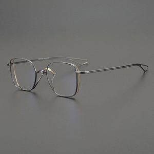 Persoonlijkheid Ip Titanium Vierkante Brilmontuur Mannen Comfortabele Grote Gezicht Glasse Vrouwen Bijziendheid Verziendheid Optische Brillen Recept