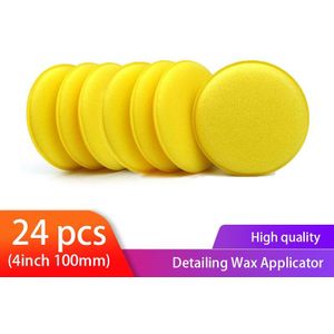 24Pcs Auto Polijsten Pad Set Auto Schuim Wax Applicator Pad Spons Cleaning Detailing Pads Auto Polijsten Pad