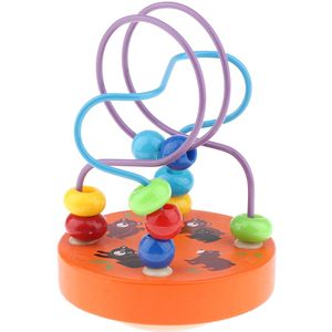 Bead Roller Coaster Game-Nummer Tellen Speelgoed Met Heldere Kleuren-Houten Kraal Maze Educatief Speelgoed Voor Peuters Kinderen