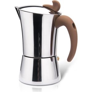 Fissman Roestvrijstalen Fornuis Espresso Maker Latte Mokka Koffie Pot Tool Voor Home Office Gas En Inductie Koffiezetapparaat