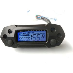 Motorfiets Lcd Snelheidsmeter Digitale Odemeter Elektrische Gemodificeerde Mini Verstelbare Speed Meter 15X1000 Rpm Kilometerstand